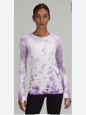 LULULEMON Swiftly tech Long-Sleeve Tie-Dye Crewneck Top 6